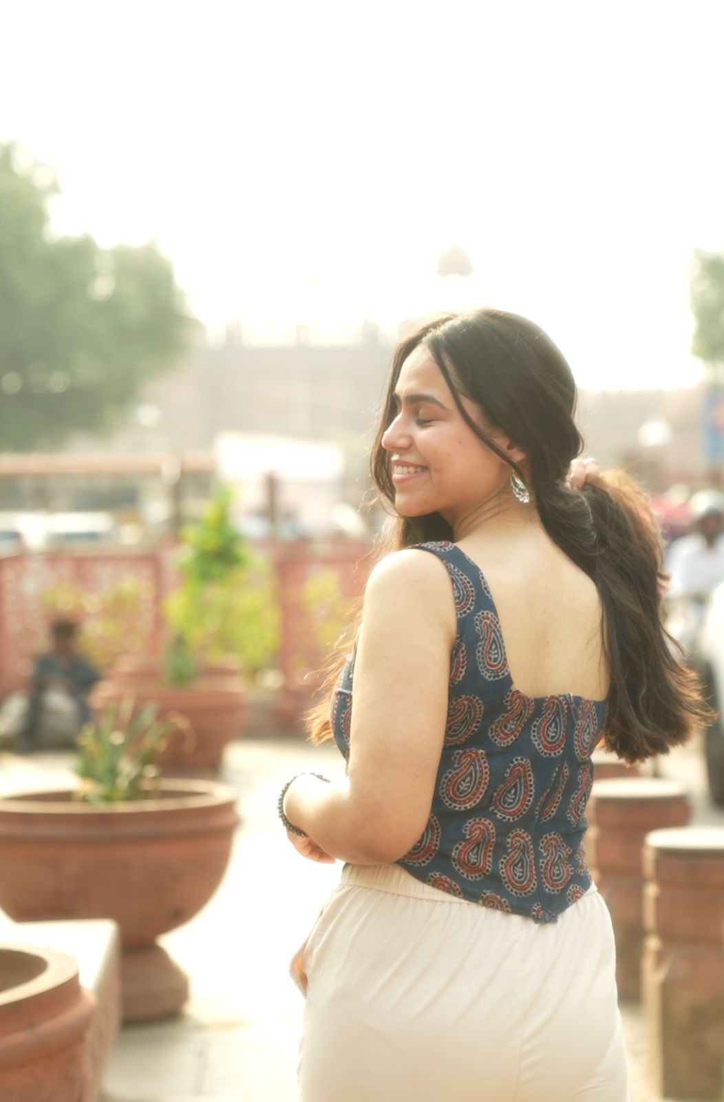 Mehar – Ajrakh Corset Top