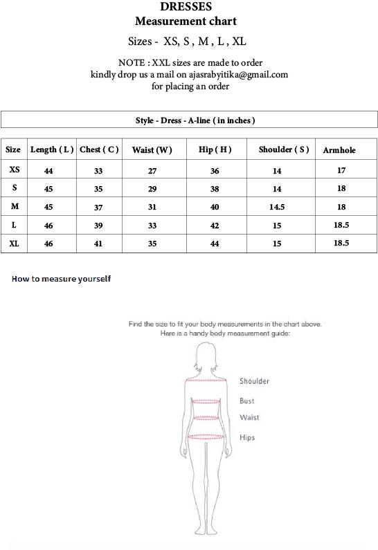 Aabha – Hand block A-Line Cotton Dress