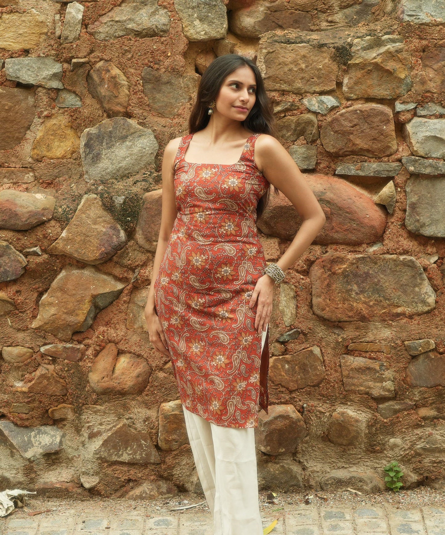 Ambika – Hand block printed straight fit kurti