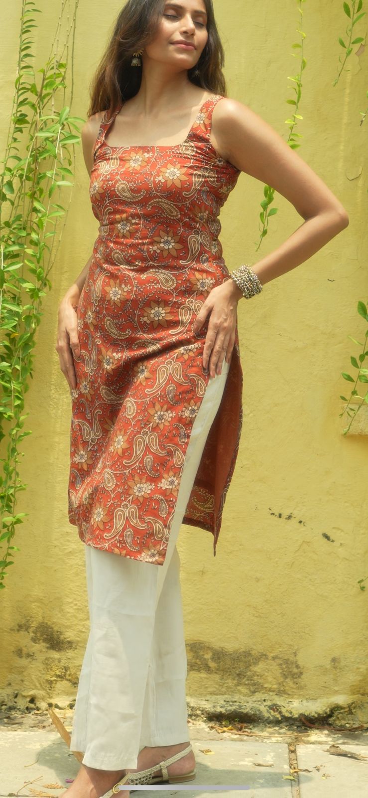 Ambika – Hand block printed straight fit kurti