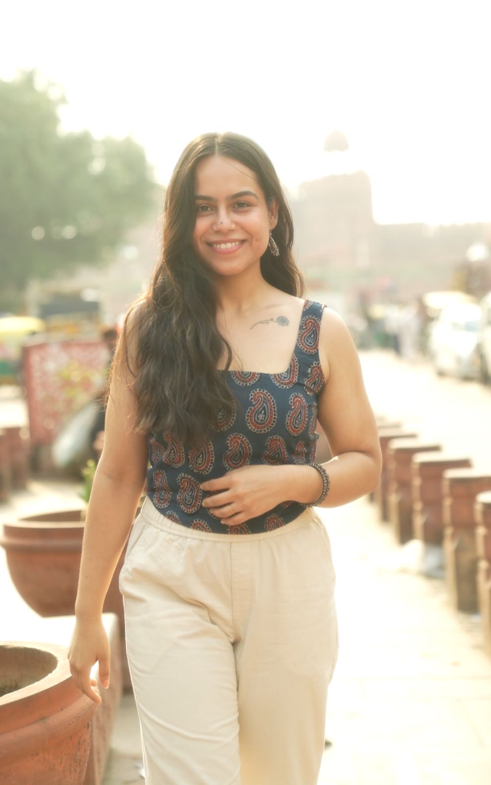 Mehar – Ajrakh Corset Top