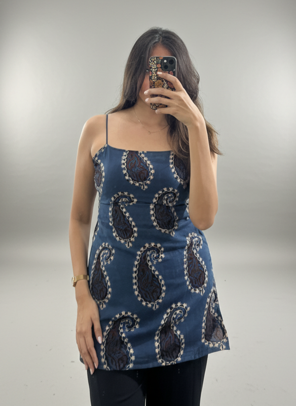 'Aisha' - Noodle strap short kurti
