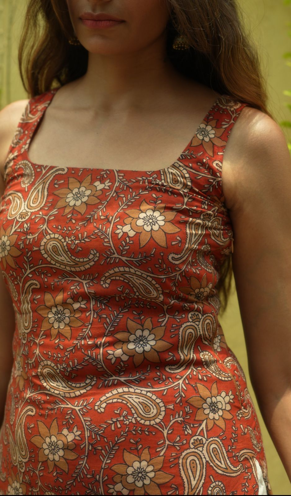 Ambika – Hand block printed straight fit kurti
